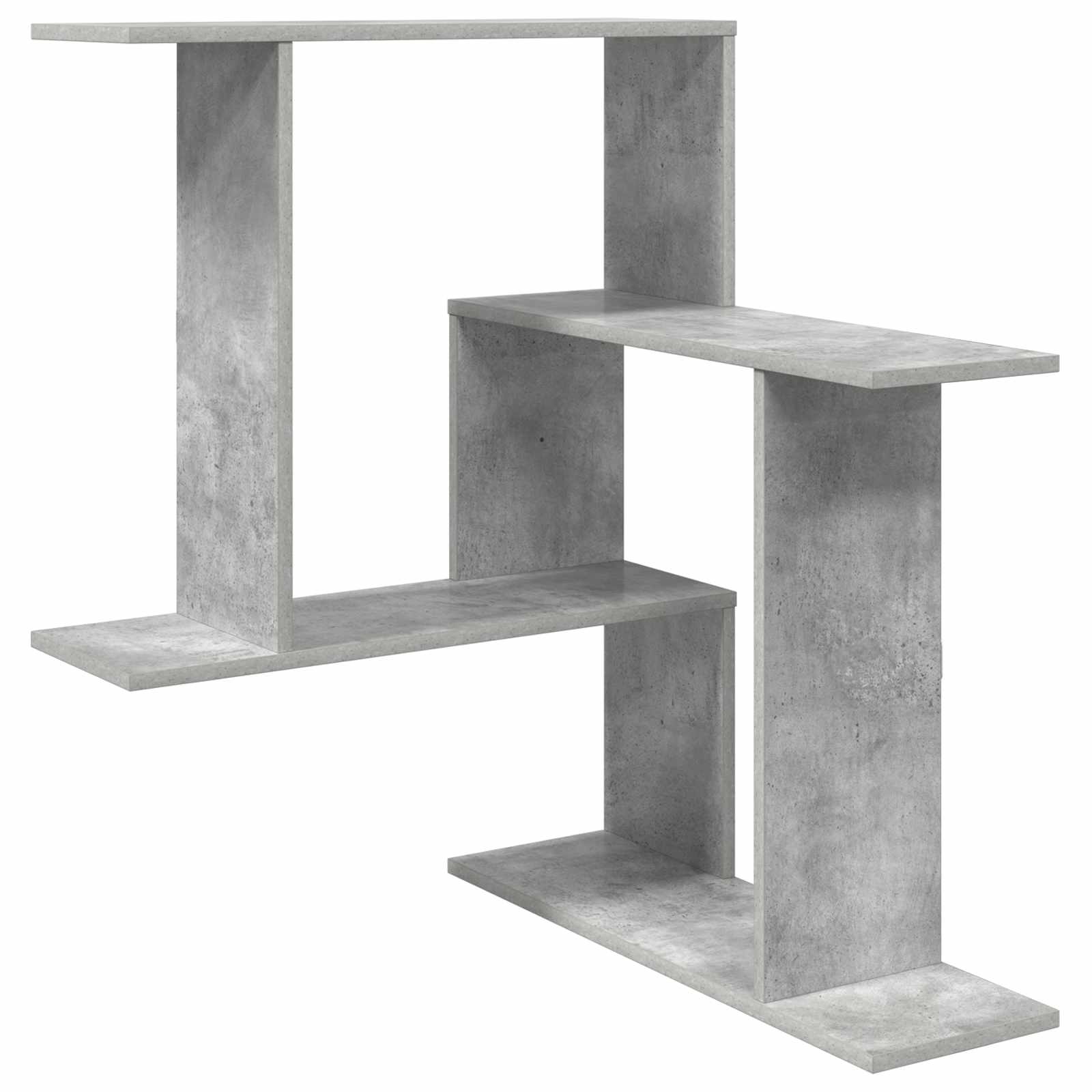 vidaXL Półka ścienna Betonowy szary 67 x 67 x 87 cm