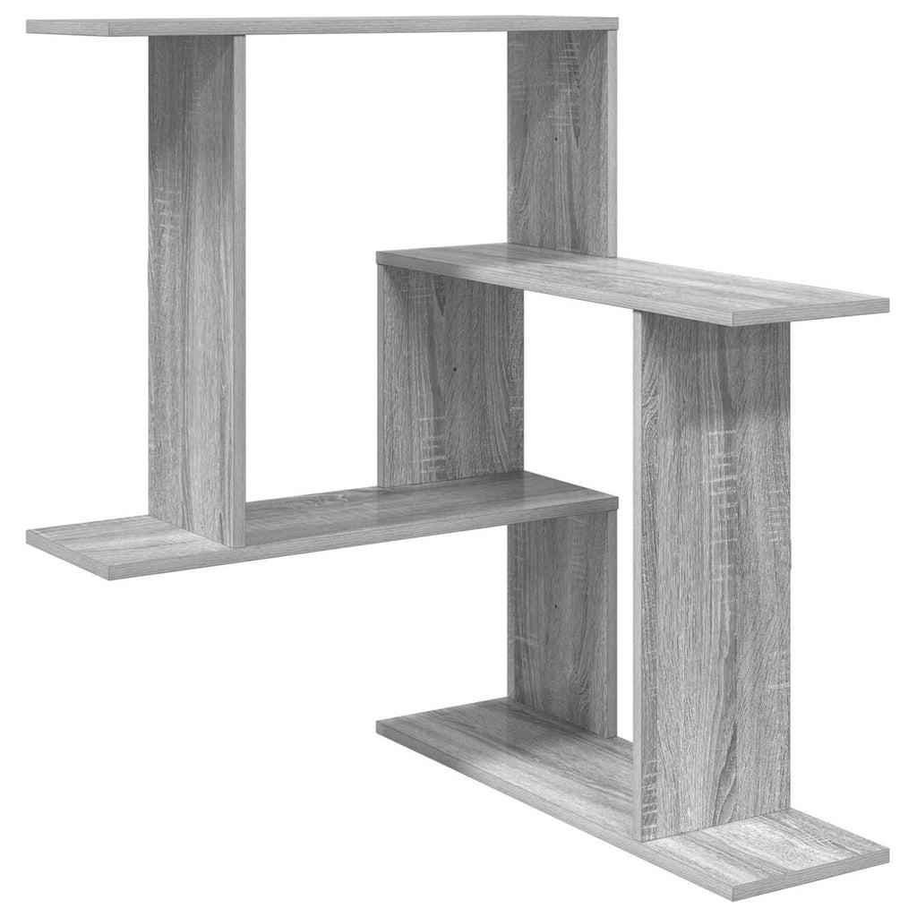 vidaXL Półka ścienna Szary Sonoma 67 x 67 x 87 cm Drewno inżynieryjne