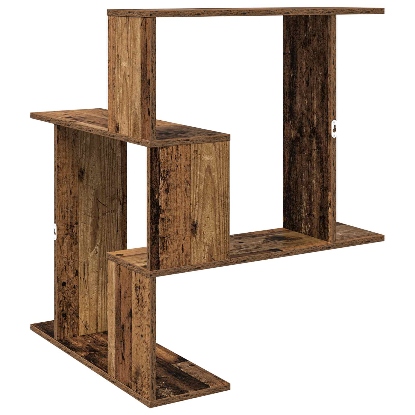 vidaXL Półka ścienna Stare drewno 67 x 67 x 87 cm Drewno inżynieryjne