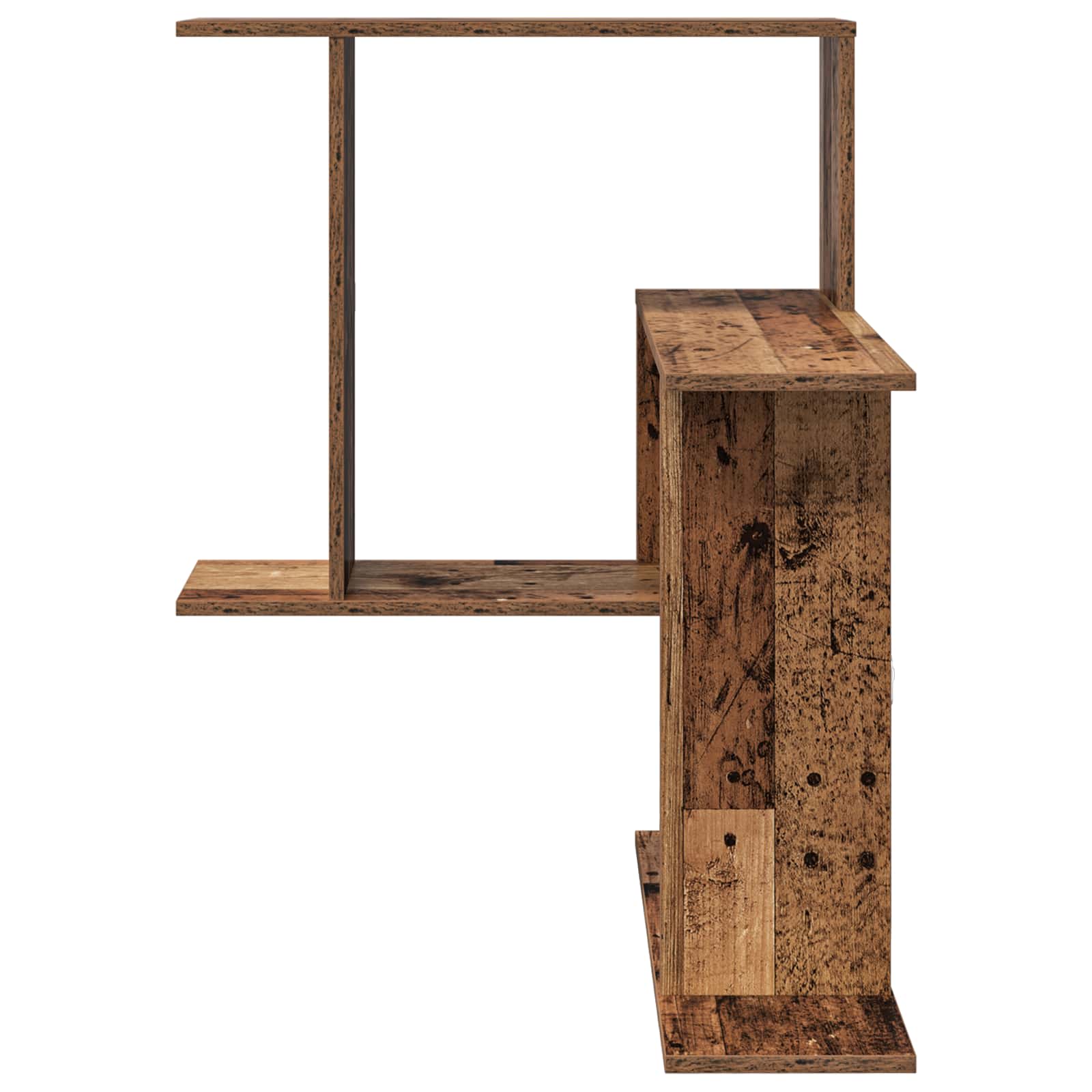 vidaXL Półka ścienna Stare drewno 67 x 67 x 87 cm Drewno inżynieryjne