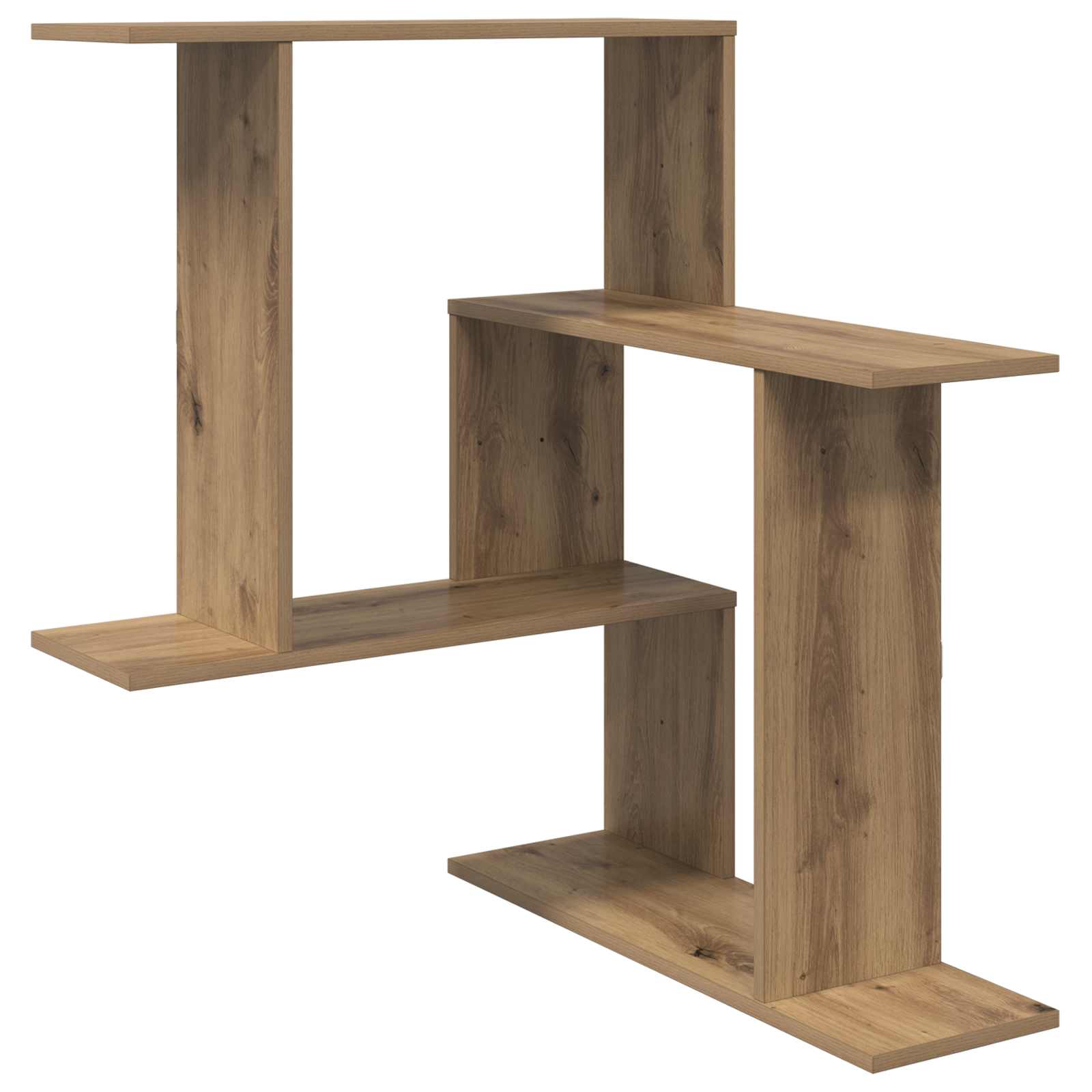 vidaXL Półka ścienna Dąb artisan 67 x 67 x 87 cm Drewno inżynieryjne