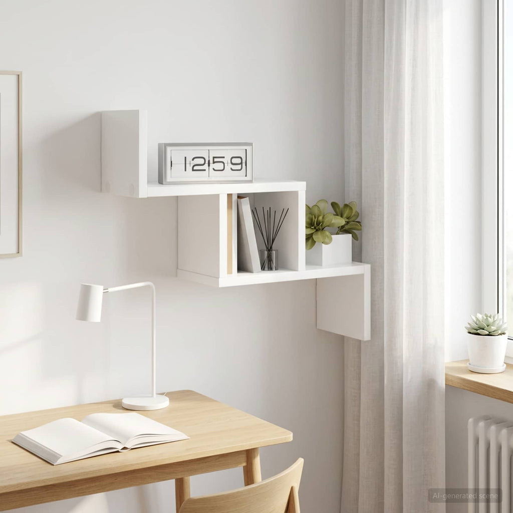 vidaXL Półka ścienna Biały 48 x 15 x 42 cm Drewno inżynieryjne