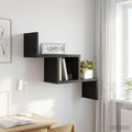 vidaXL Półka ścienna Czarny dąb 48 x 15 x 42 cm Drewno inżynieryjne
