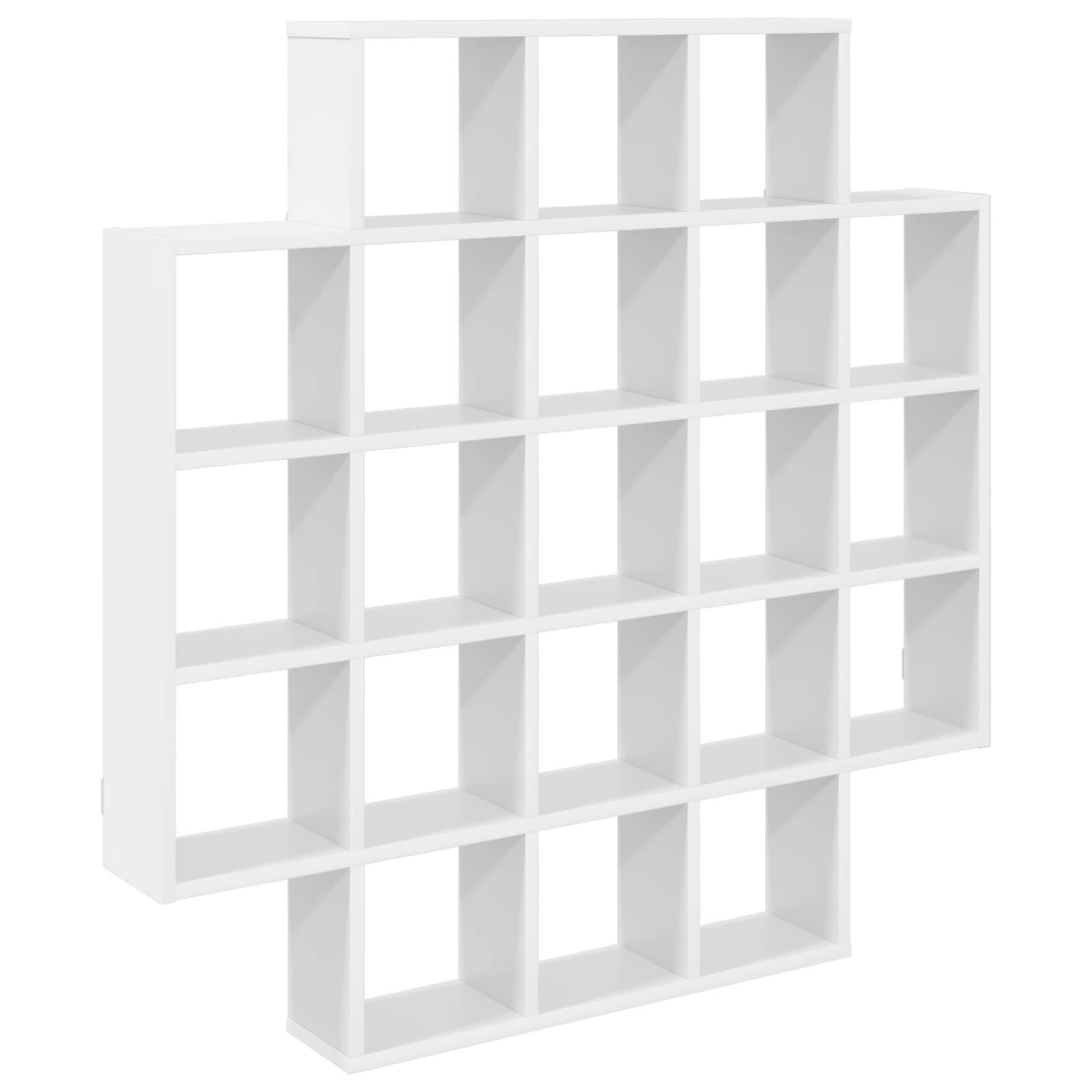 vidaXL Półka ścienna Biały 100 x 13 x 100 cm Drewno inżynieryjne