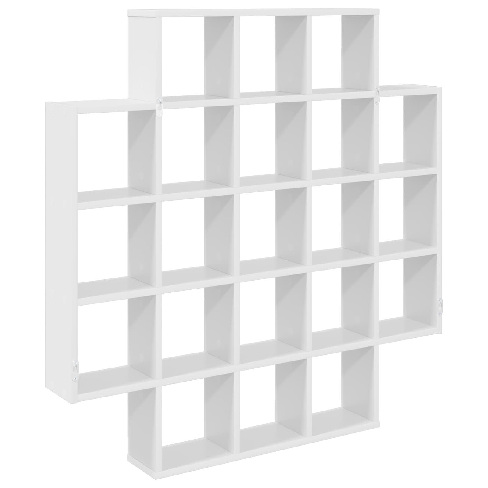 vidaXL Półka ścienna Biały 100 x 13 x 100 cm Drewno inżynieryjne