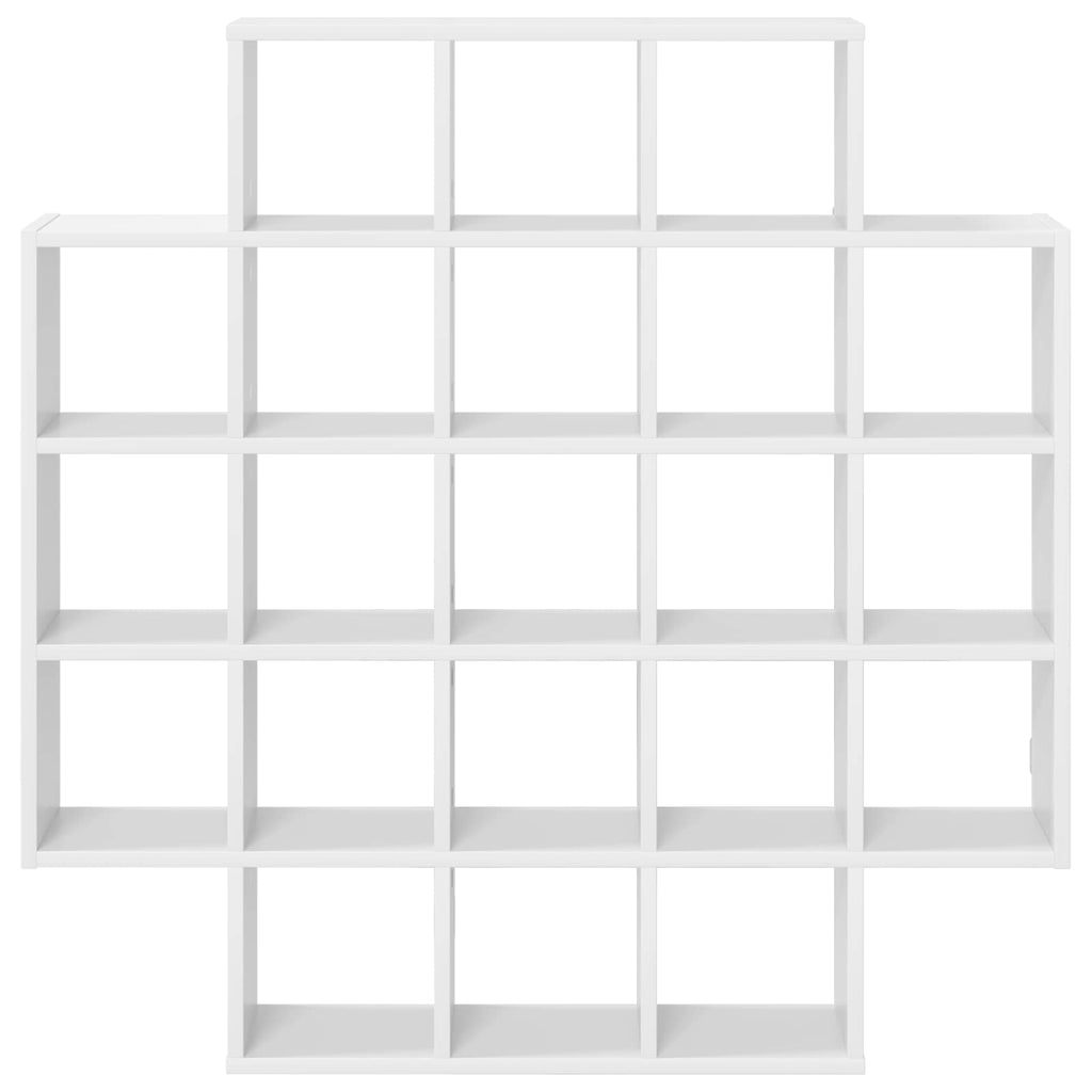 vidaXL Półka ścienna Biały 100 x 13 x 100 cm Drewno inżynieryjne