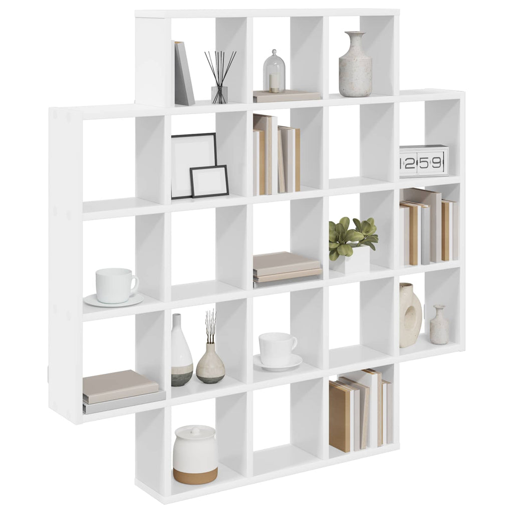 vidaXL Półka ścienna Biały 100 x 13 x 100 cm Drewno inżynieryjne