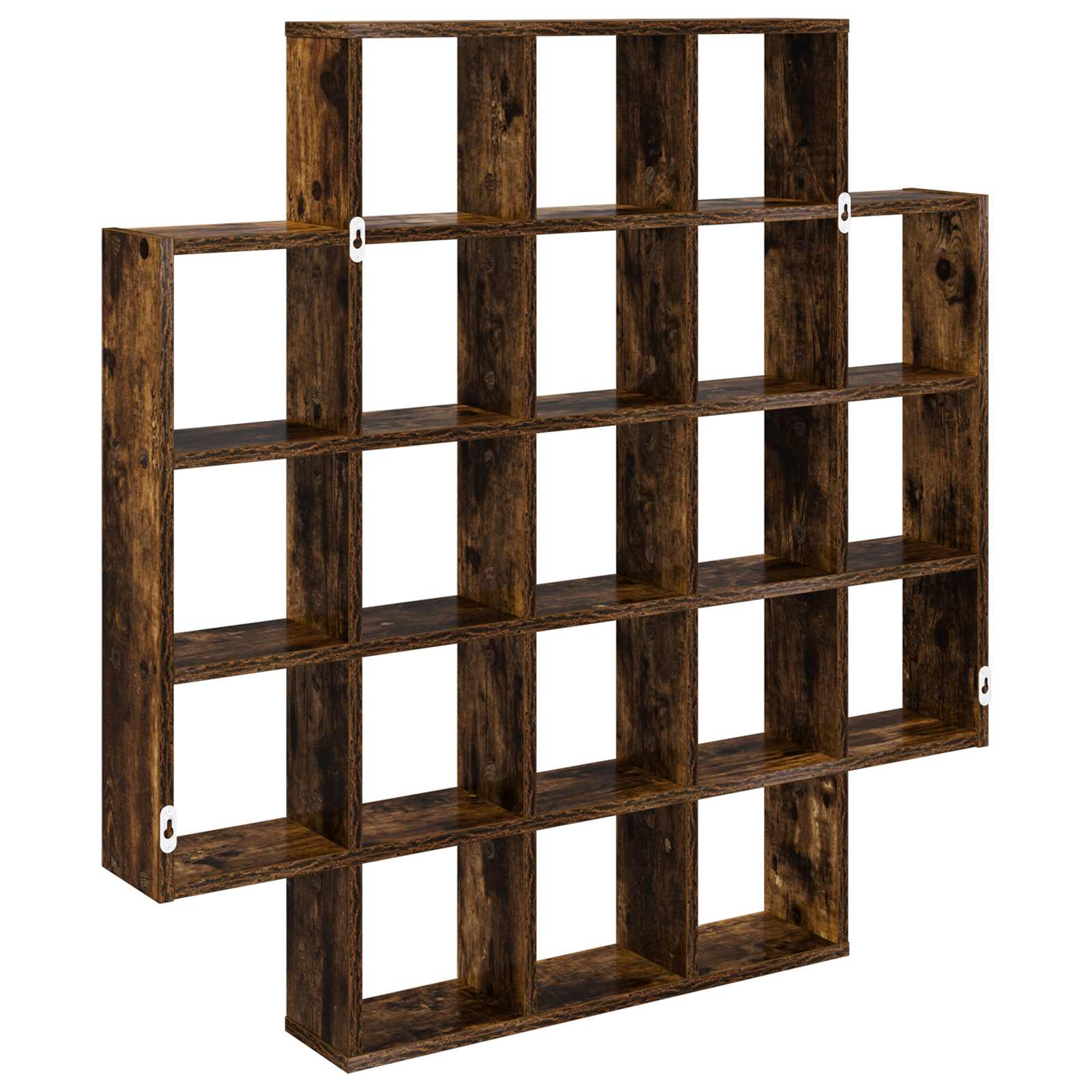 vidaXL Półka ścienna Dąb wędzony 100 x 13 x 100 cm Drewno inżynieryjne