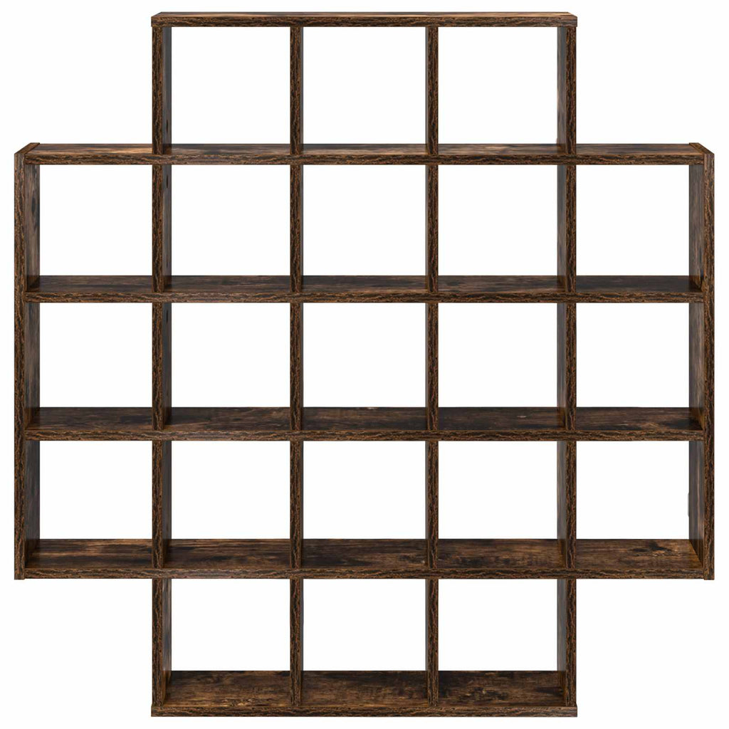 vidaXL Półka ścienna Dąb wędzony 100 x 13 x 100 cm Drewno inżynieryjne