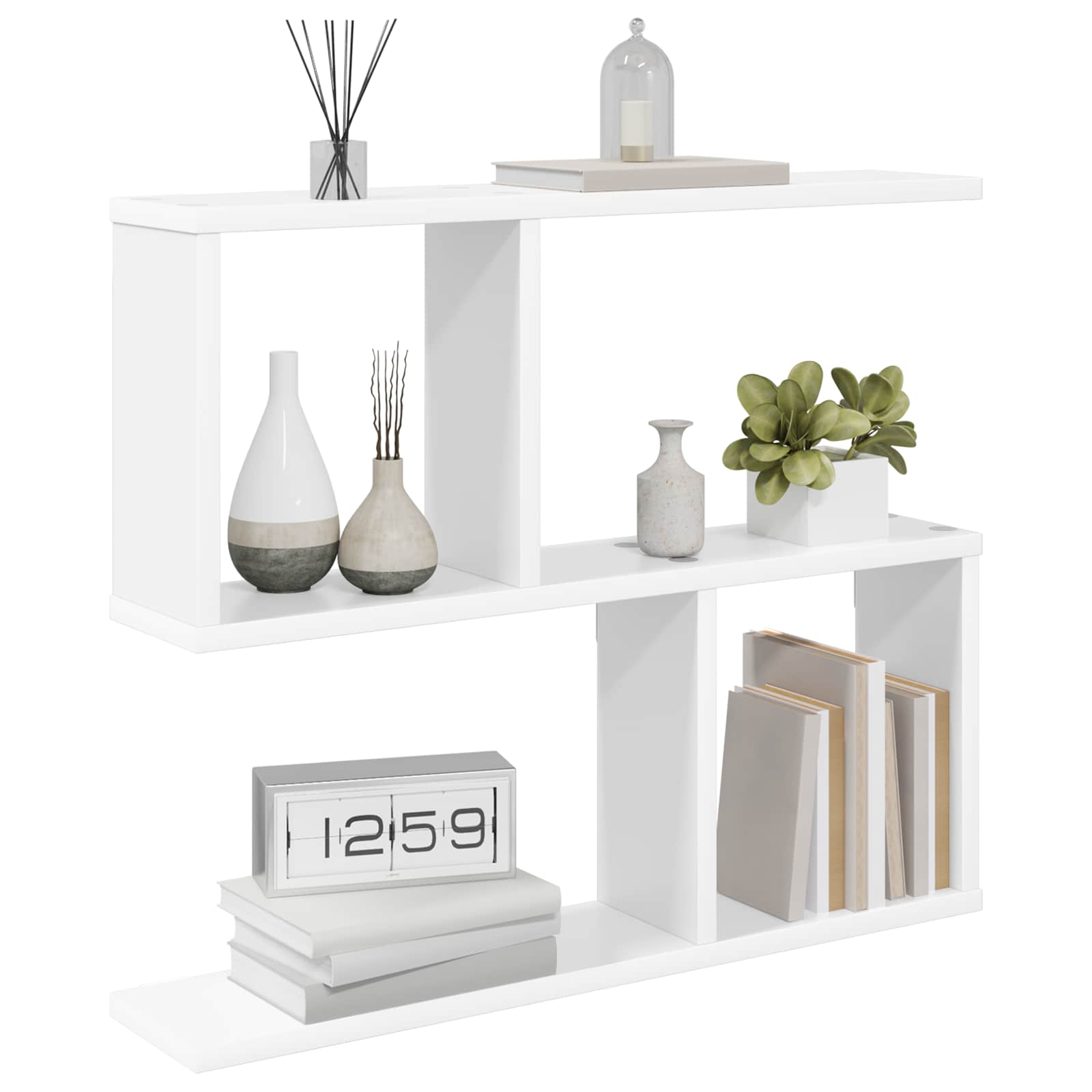 vidaXL Półka ścienna Biały 60 x 12 x 50,5 cm Drewno inżynieryjne
