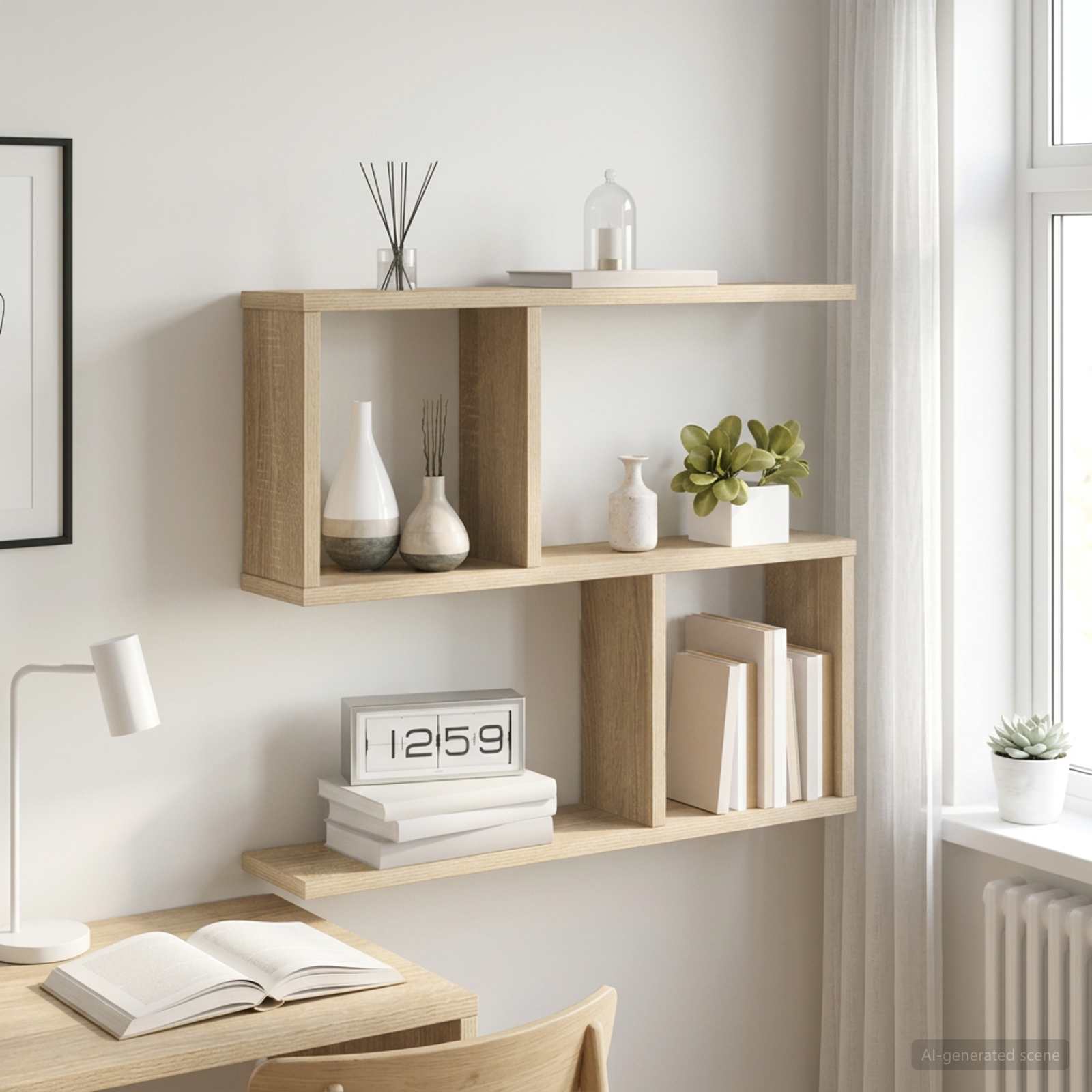 vidaXL Półka ścienna dąb Sonoma 60 x 12 x 50,5 cm Drewno inżynieryjne