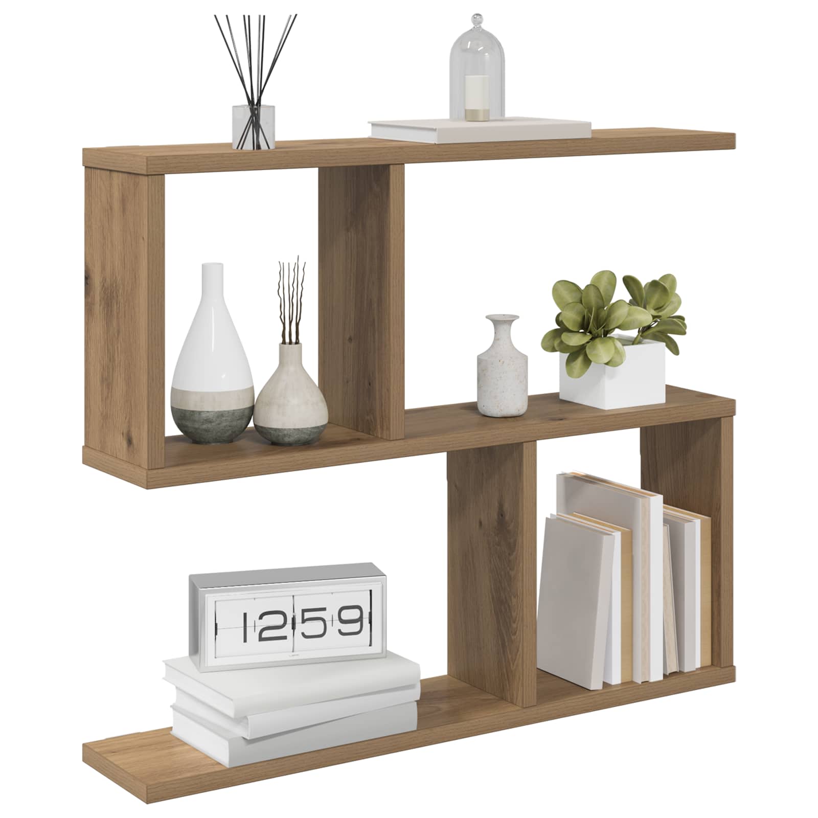 vidaXL Półka ścienna Dąb artisan 60 x 12 x 50,5 cm Drewno inżynieryjne