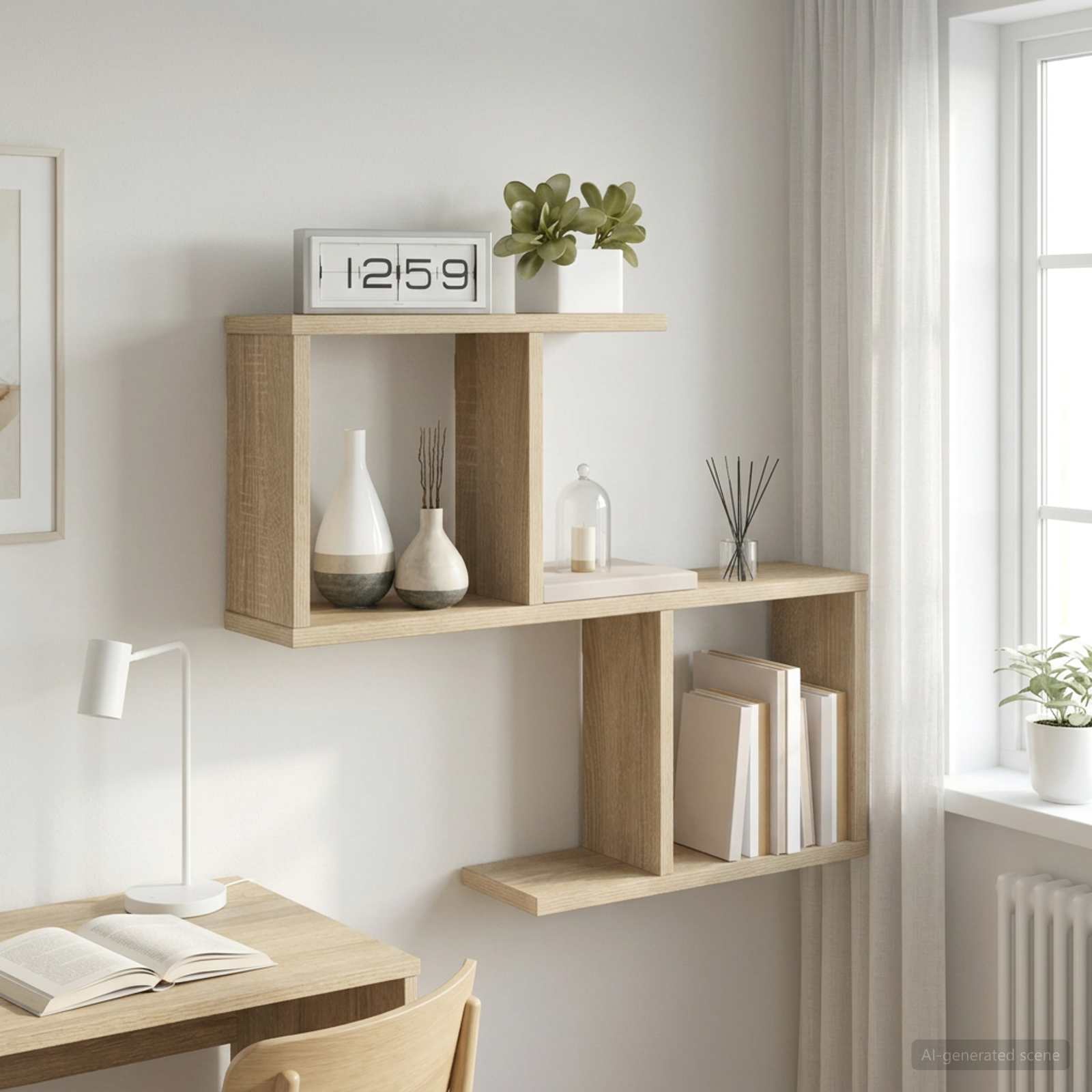 vidaXL Półka ścienna dąb Sonoma 60 x 12 x 50,5 cm Drewno inżynieryjne
