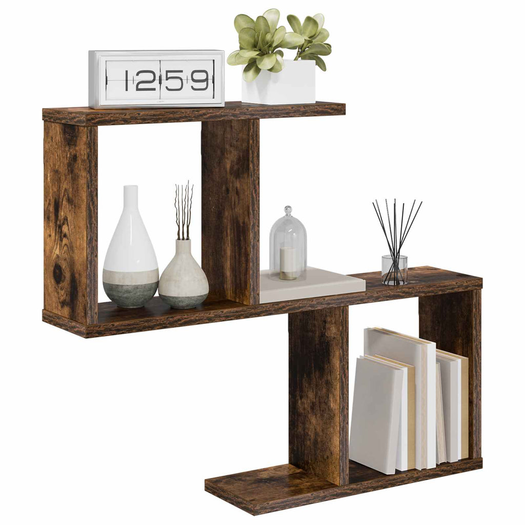 vidaXL Półka ścienna Dąb wędzony 60 x 12 x 50,5 cm Drewno inżynieryjne