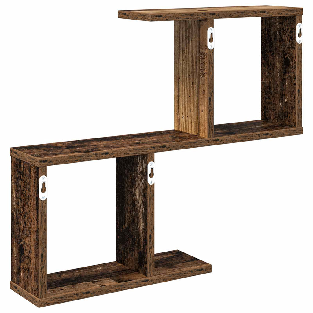 vidaXL Półka ścienna Stare drewno 60 x 12 x 50,5 cm