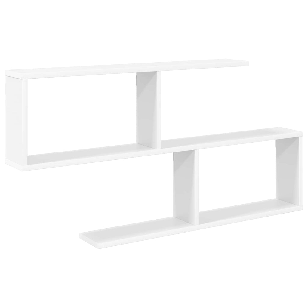 vidaXL Półka ścienna Biały 100 x 12 x 50,5 cm Drewno inżynieryjne