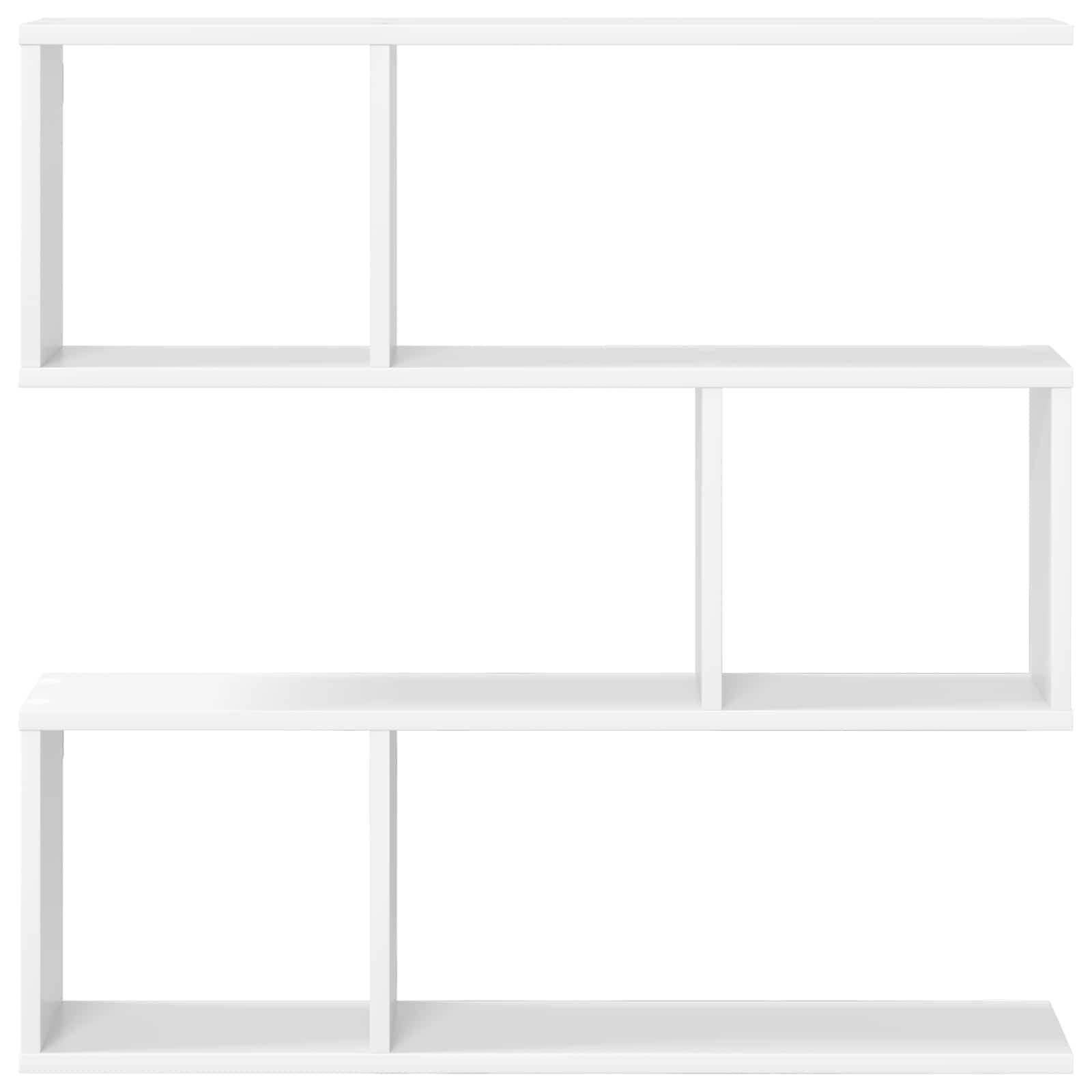 vidaXL Półka ścienna Biały 80 x 12 x 79,5 cm Drewno inżynieryjne