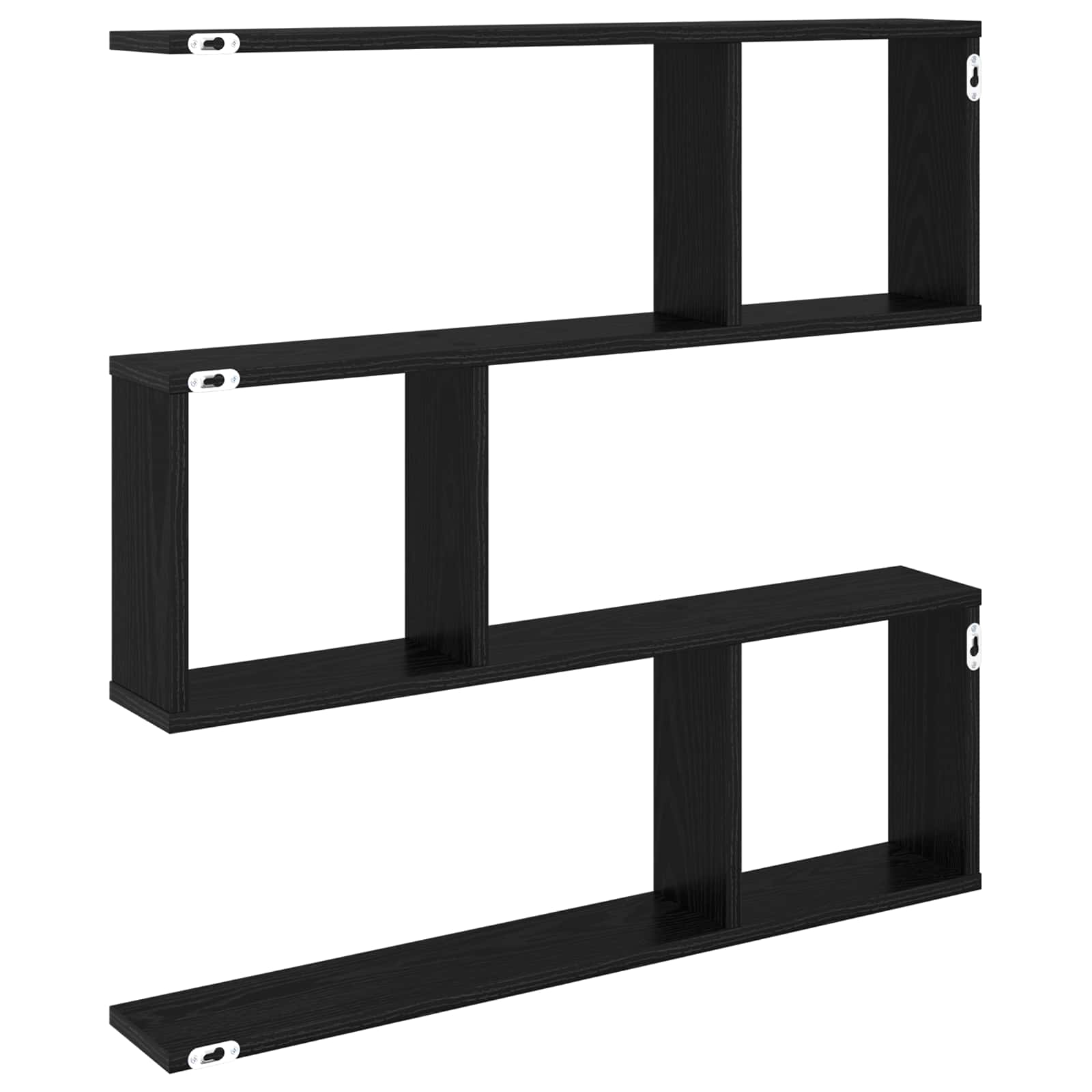vidaXL Półka ścienna Czarny dąb 80 x 12 x 79,5 cm Drewno inżynieryjne