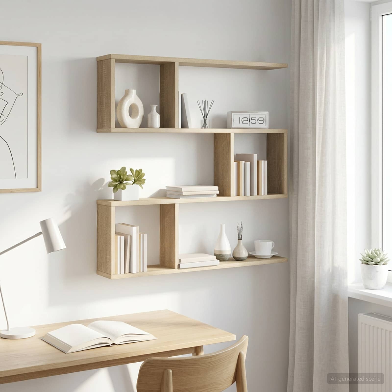 vidaXL Półka ścienna dąb Sonoma 80 x 12 x 79,5 cm Drewno inżynieryjne