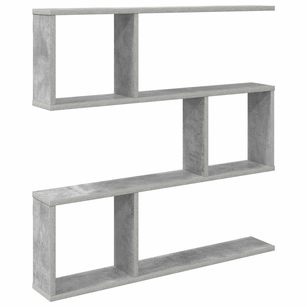 vidaXL Półka ścienna Betonowy szary 80 x 12 x 79,5 cm