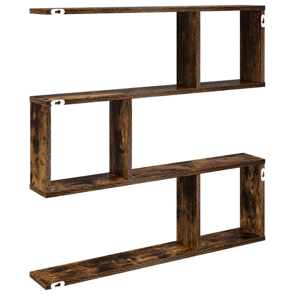 vidaXL Półka ścienna Dąb wędzony 80 x 12 x 79,5 cm Drewno inżynieryjne