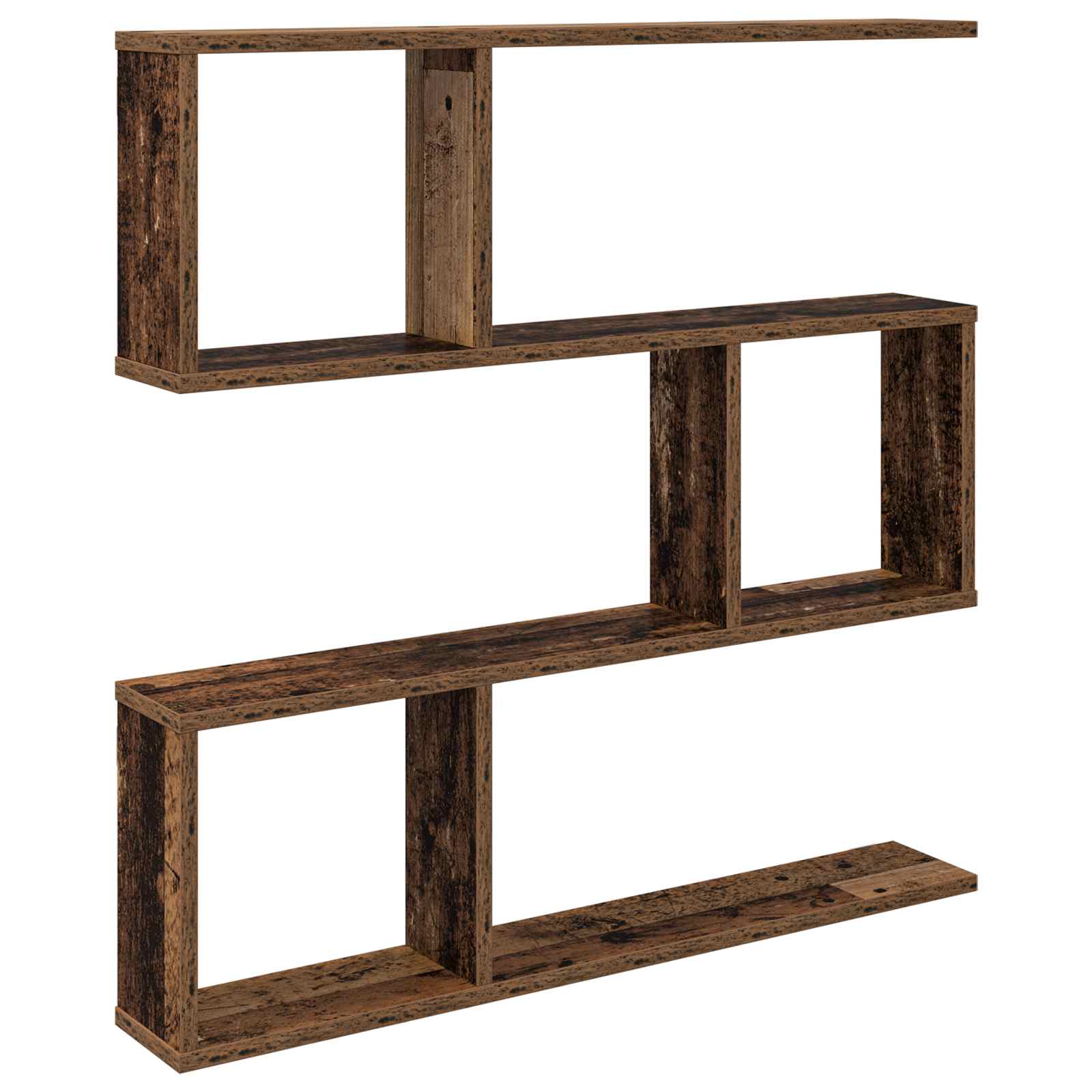 vidaXL Półka ścienna Stare drewno 80 x 12 x 79,5 cm