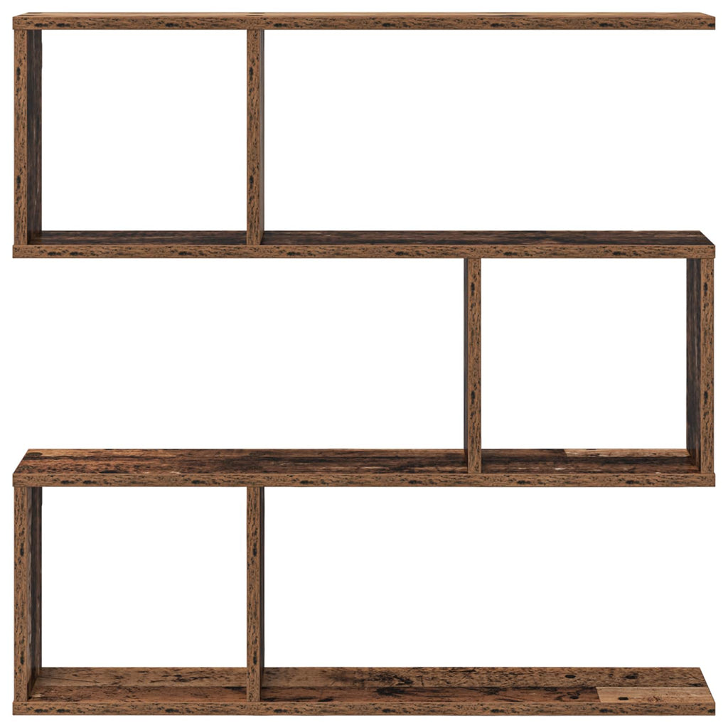 vidaXL Półka ścienna Stare drewno 80 x 12 x 79,5 cm