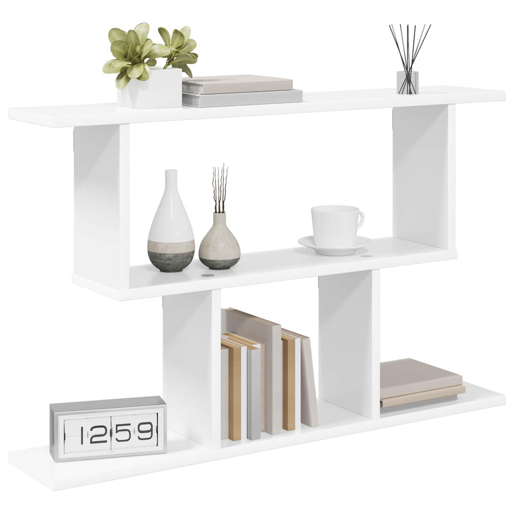 vidaXL Półka ścienna Biały 80 x 15 x 50,5 cm Drewno inżynieryjne