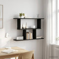 vidaXL Półka ścienna Czarny dąb 80 x 15 x 50,5 cm Drewno inżynieryjne