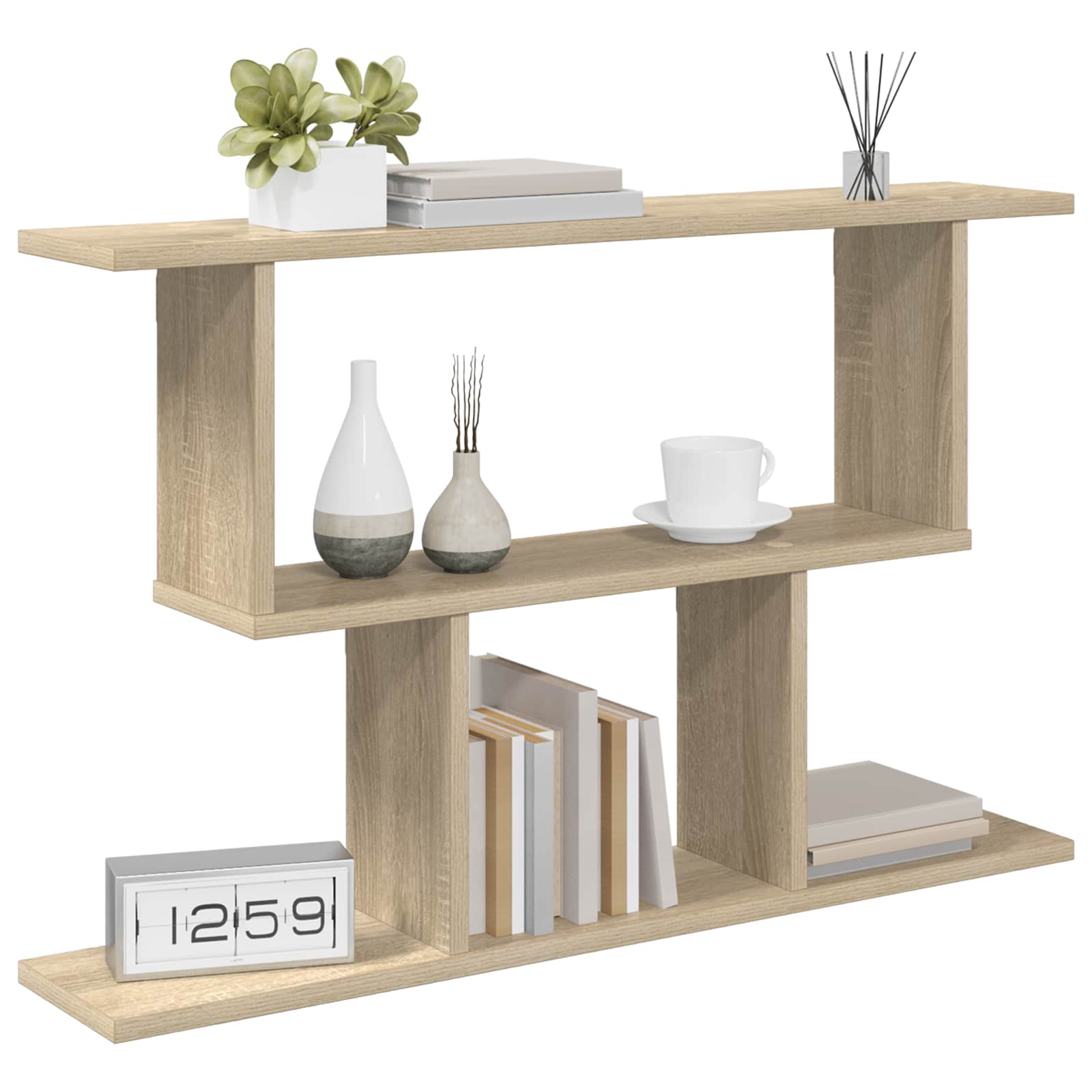 vidaXL Półka ścienna dąb Sonoma 80 x 15 x 50,5 cm Drewno inżynieryjne