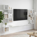 vidaXL Półka na telewizor montowana na ścianie Biały 160 x 15 x 94 cm