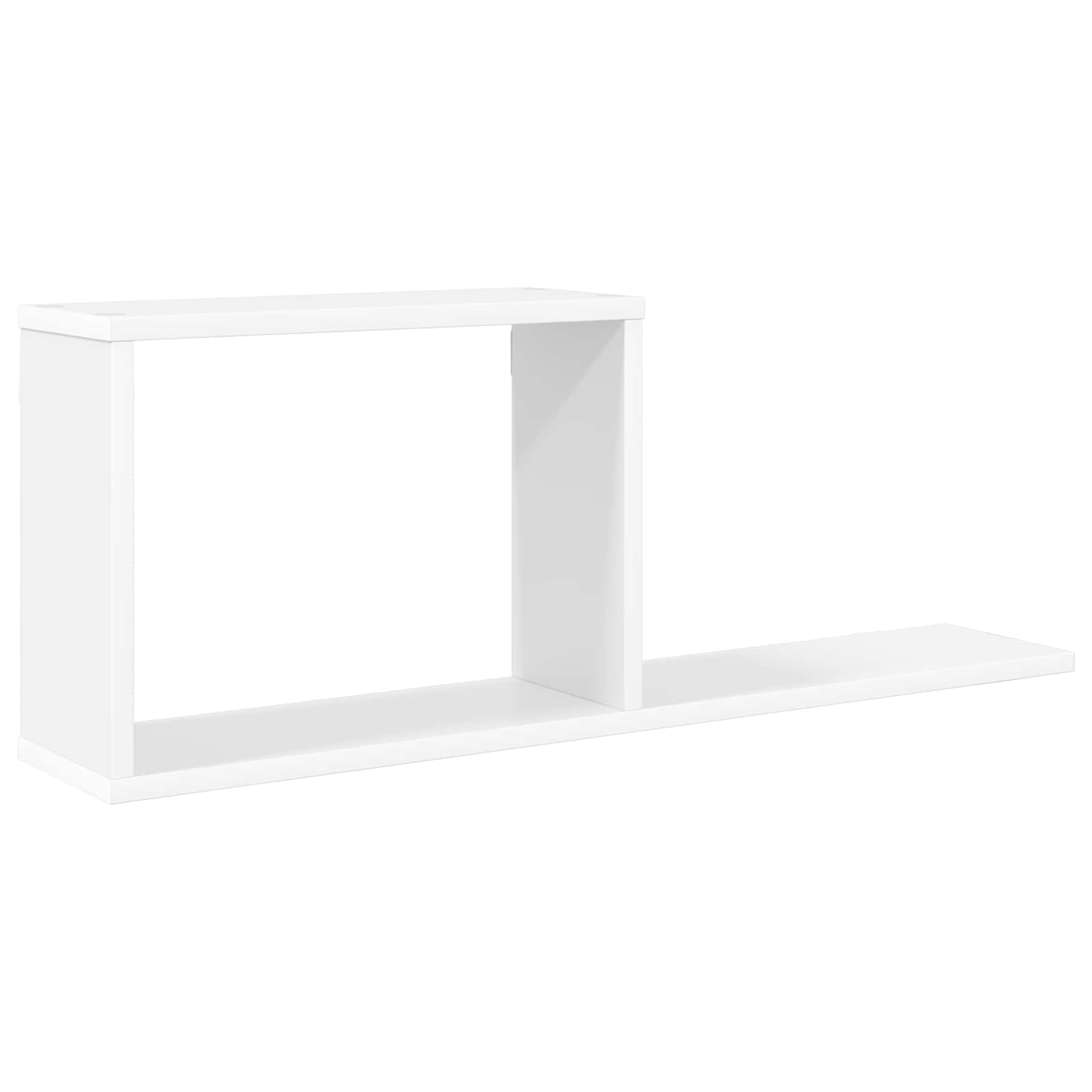 vidaXL Półki wiszące Biały 80 x 15 x 30 cm Drewno inżynieryjne