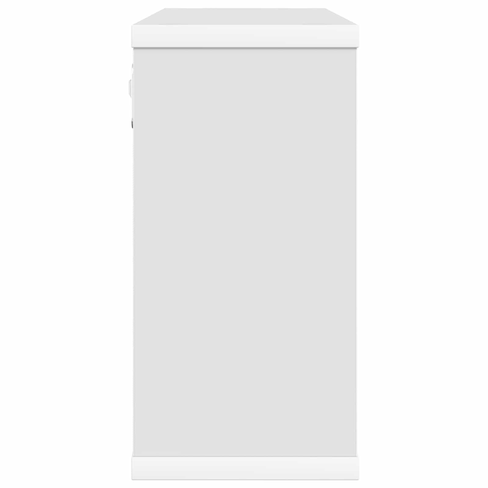 vidaXL Półki wiszące Biały 80 x 15 x 30 cm Drewno inżynieryjne