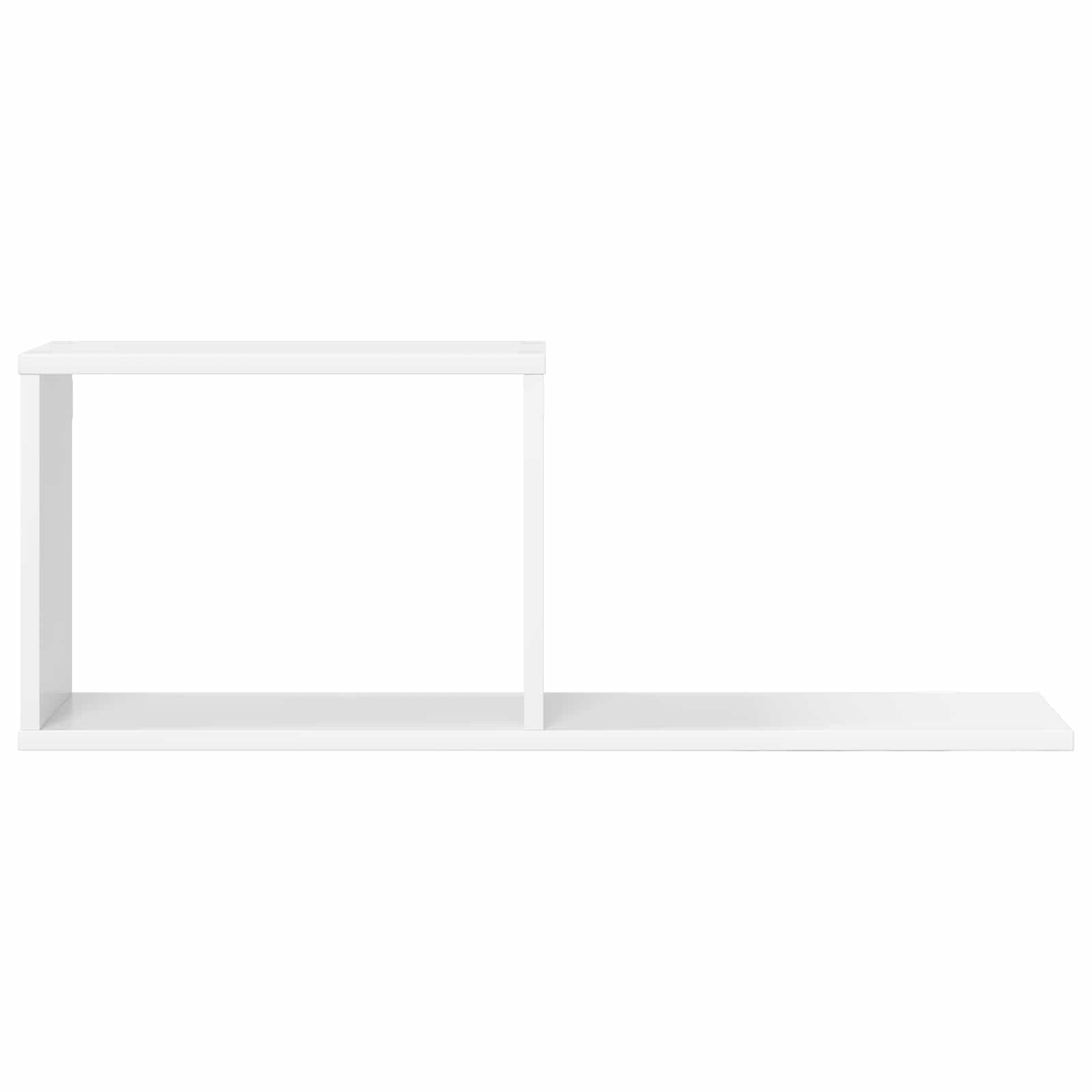 vidaXL Półki wiszące 2 pcs Biały 80 x 15 x 30 cm Drewno inżynieryjne