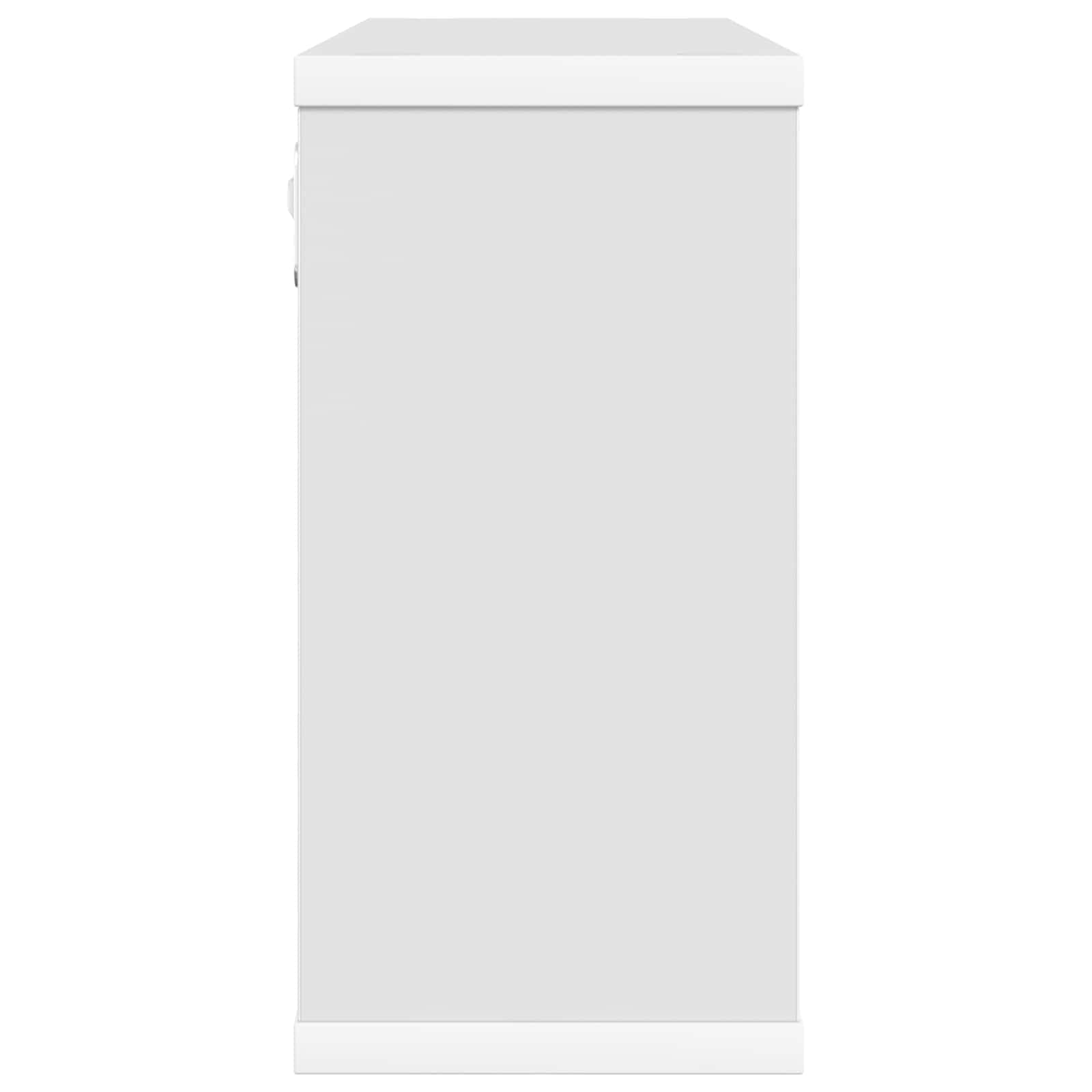 vidaXL Półki wiszące 2 pcs Biały 80 x 15 x 30 cm Drewno inżynieryjne