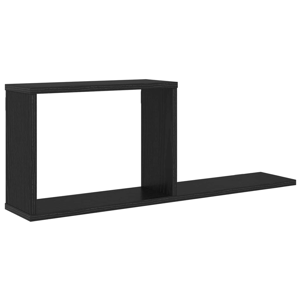 vidaXL Półki wiszące Czarny dąb 80 x 15 x 30 cm Drewno inżynieryjne