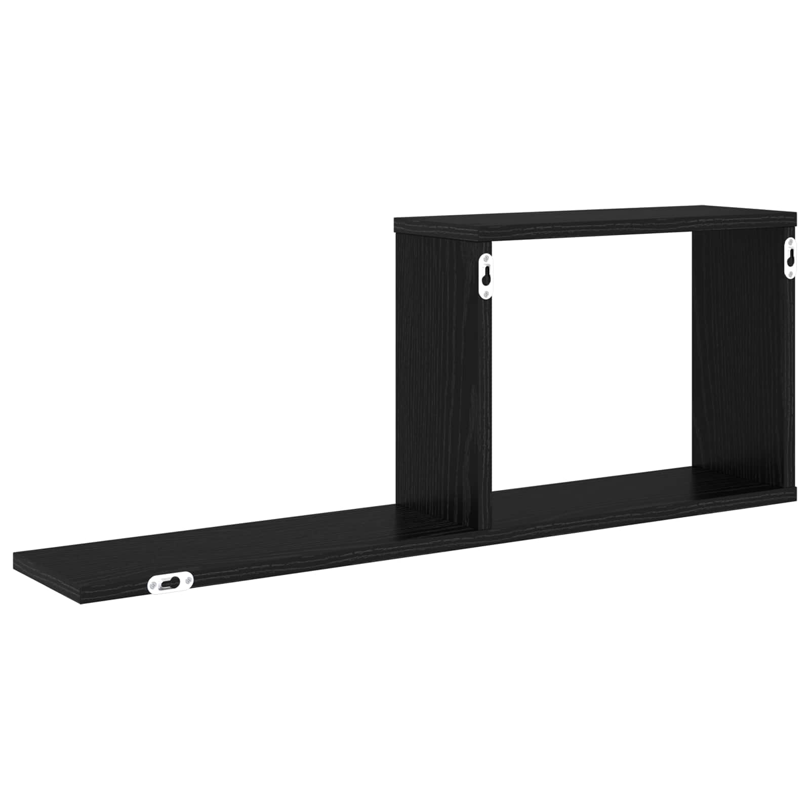 vidaXL Półki wiszące 2 pcs Czarny dąb 80 x 15 x 30 cm