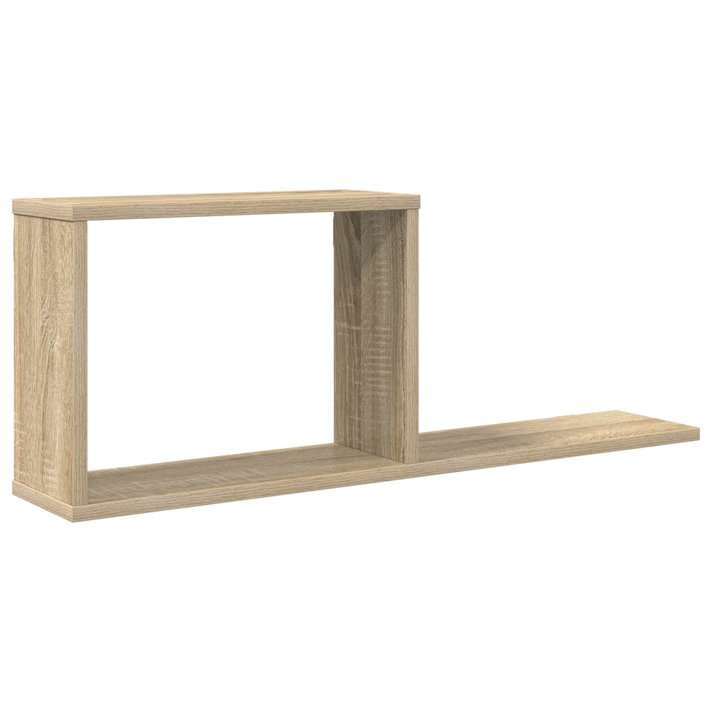 vidaXL Półki wiszące dąb Sonoma 80 x 15 x 30 cm Drewno inżynieryjne