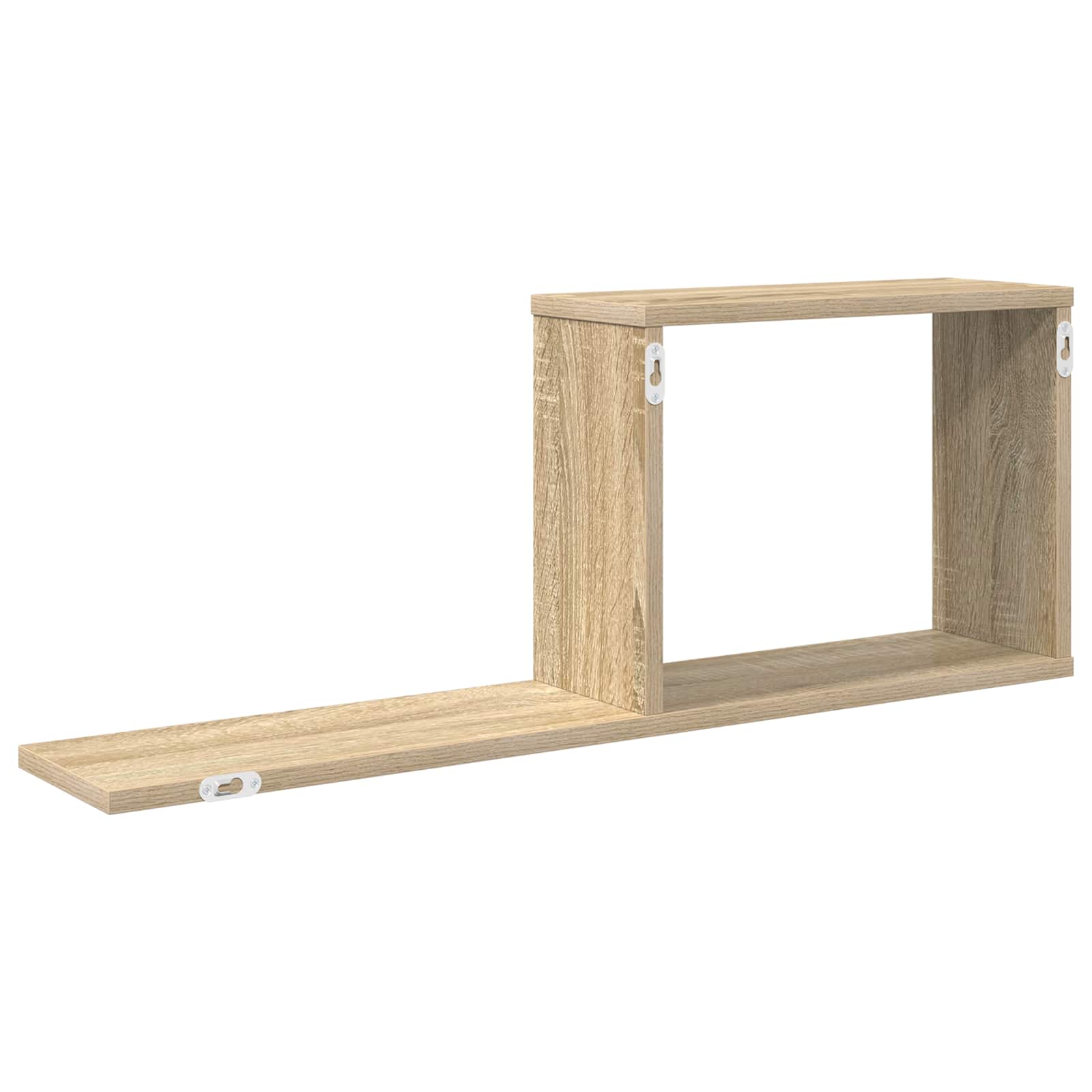 vidaXL Półki wiszące 2 pcs dąb Sonoma 80 x 15 x 30 cm