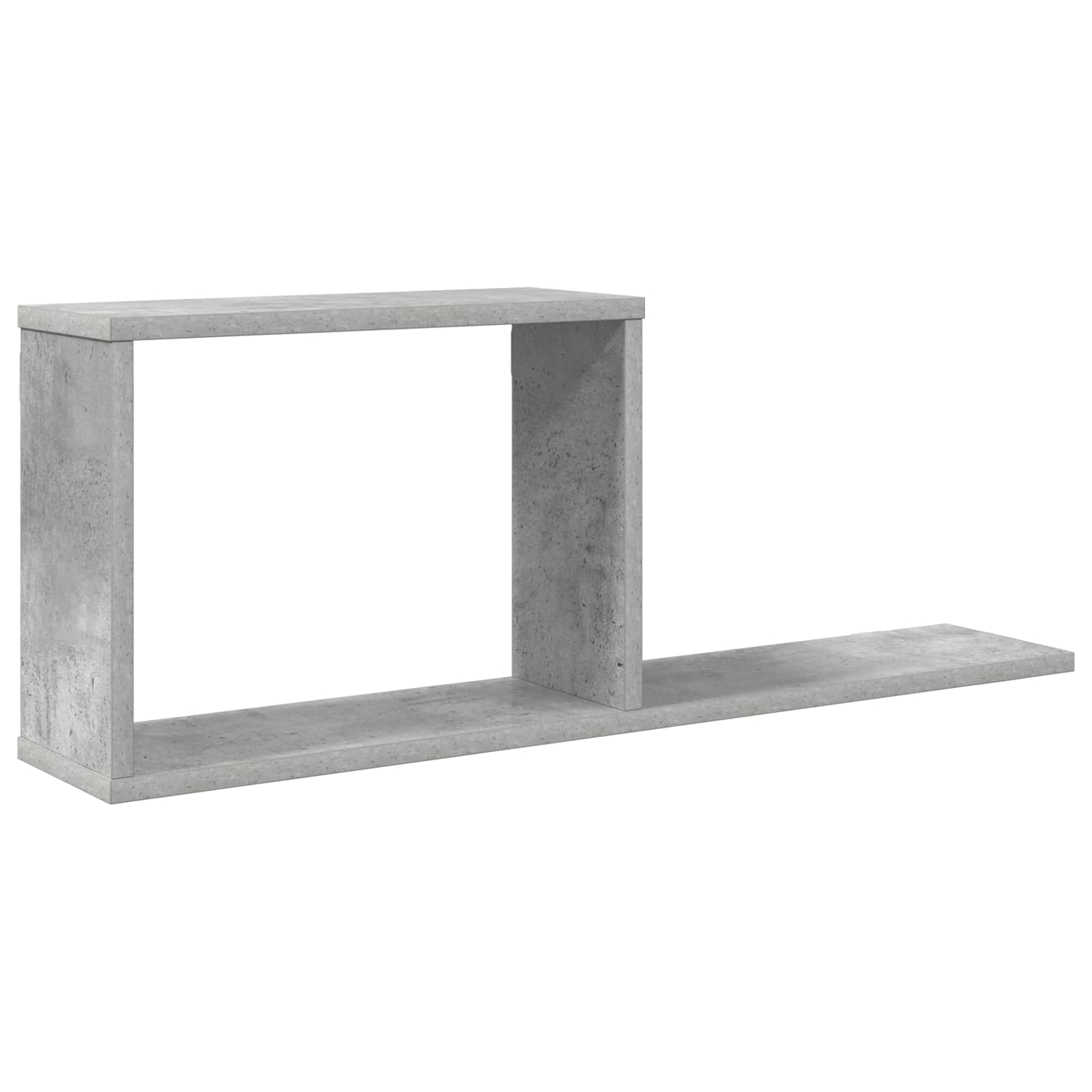 vidaXL Półki wiszące Betonowy szary 80 x 15 x 30 cm