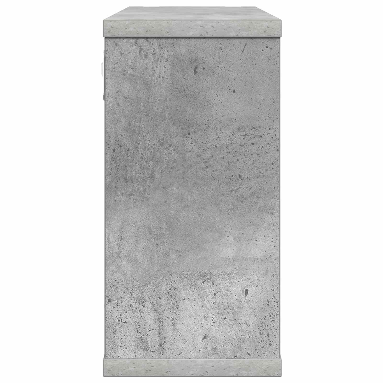 vidaXL Półki wiszące Betonowy szary 80 x 15 x 30 cm