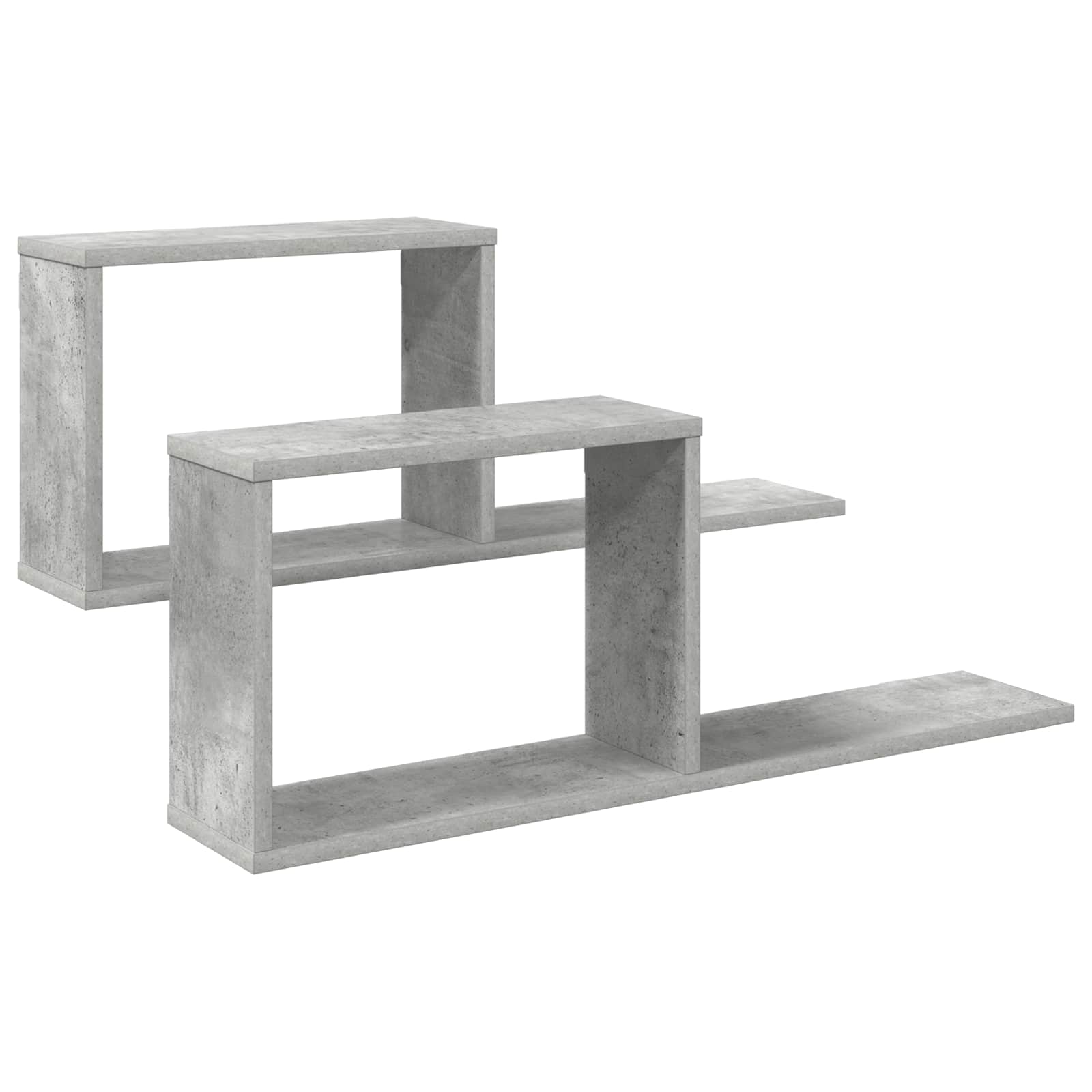 vidaXL Półki wiszące 2 pcs Betonowy szary 80 x 15 x 30 cm