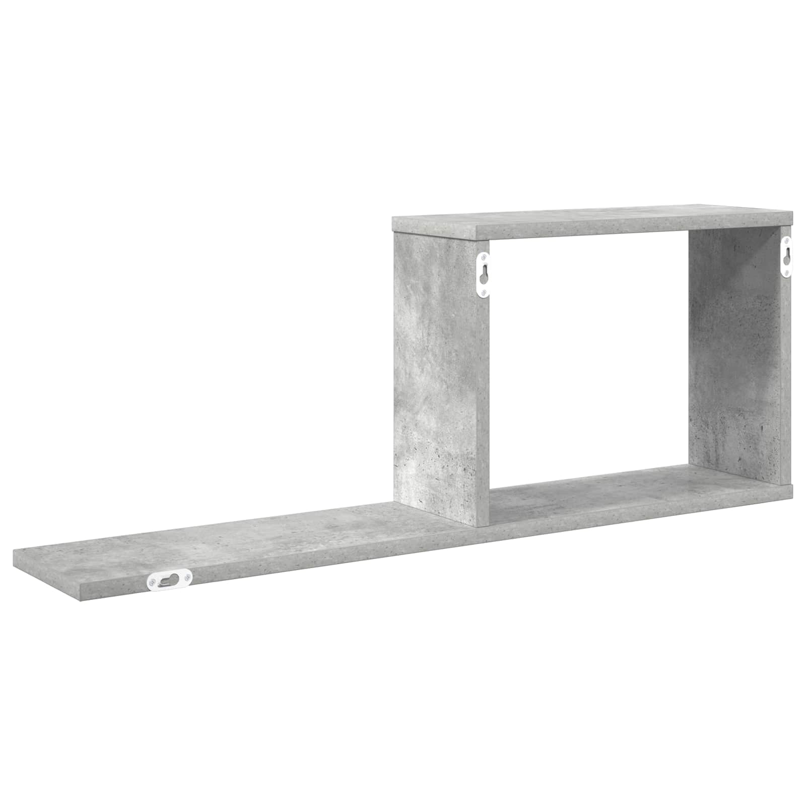 vidaXL Półki wiszące 2 pcs Betonowy szary 80 x 15 x 30 cm