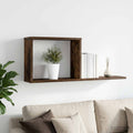 vidaXL Półki wiszące Dąb wędzony 80 x 15 x 30 cm Drewno inżynieryjne