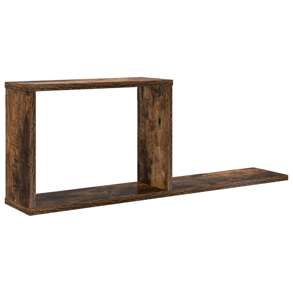 vidaXL Półki wiszące Dąb wędzony 80 x 15 x 30 cm Drewno inżynieryjne
