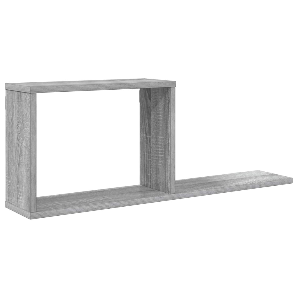vidaXL Półki wiszące Szary Sonoma 80 x 15 x 30 cm Drewno inżynieryjne