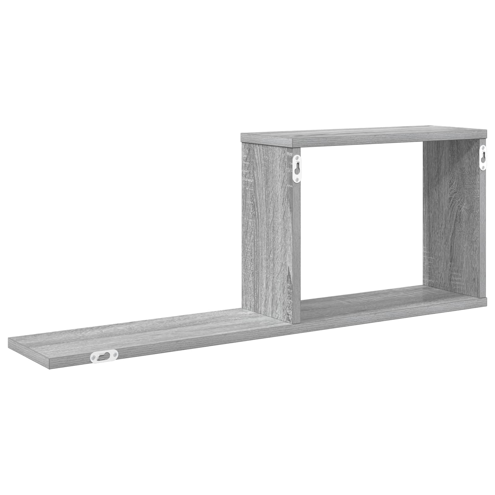 vidaXL Półki wiszące Szary Sonoma 80 x 15 x 30 cm Drewno inżynieryjne