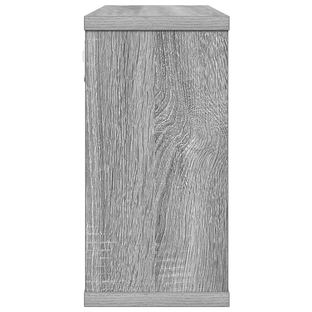 vidaXL Półki wiszące 2 pcs Szary Sonoma 80 x 15 x 30 cm