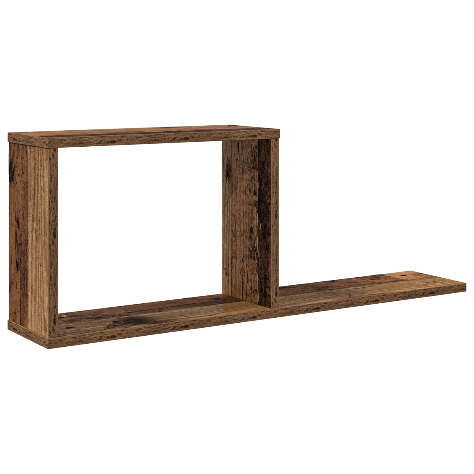 vidaXL Półki wiszące Stare drewno 80 x 15 x 30 cm Drewno inżynieryjne
