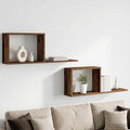 vidaXL Półki wiszące 2 pcs Stare drewno 80 x 15 x 30 cm